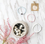 Mini Jade Bracelet Ceramic Floral Three Colour