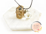 Gold Silver Bird Cage Glass Ball