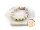 Earthy Frosted Rhodochrosite Amazonite