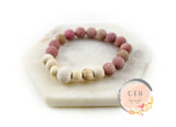 Earthy Frosted Rhodochrosite Amazonite