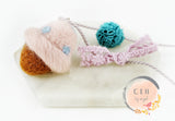 Felted wool Cotton Icecream