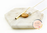 Mindfulness Wood Gold Bar